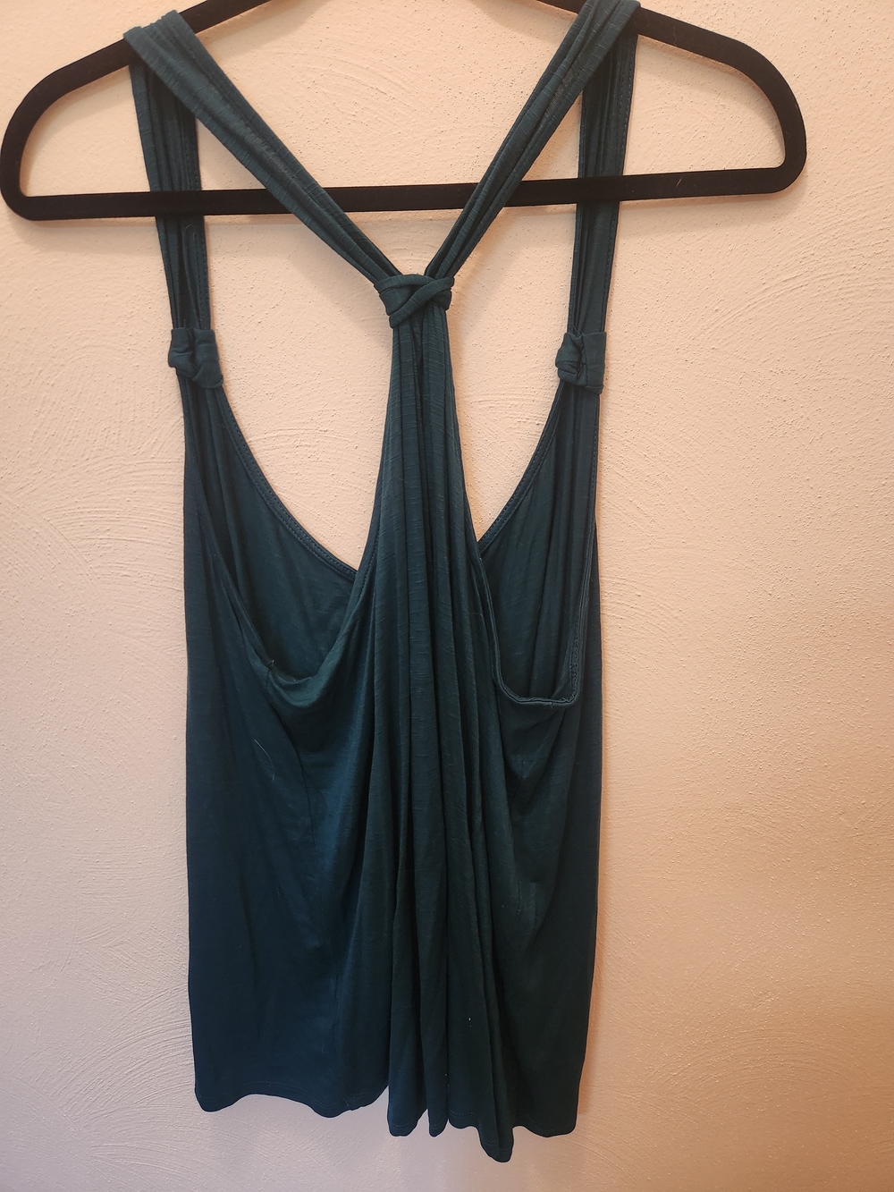 Maurices Teal Knot-Back Tank Top Size XL - Picture 2 of 5